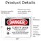 Signmission Radiation & Laser Sign, 7 in H x 10 in W, Vinyl Decal, Rectangle OS-2PACK-DS-D-710-L-1419 - alternate 8